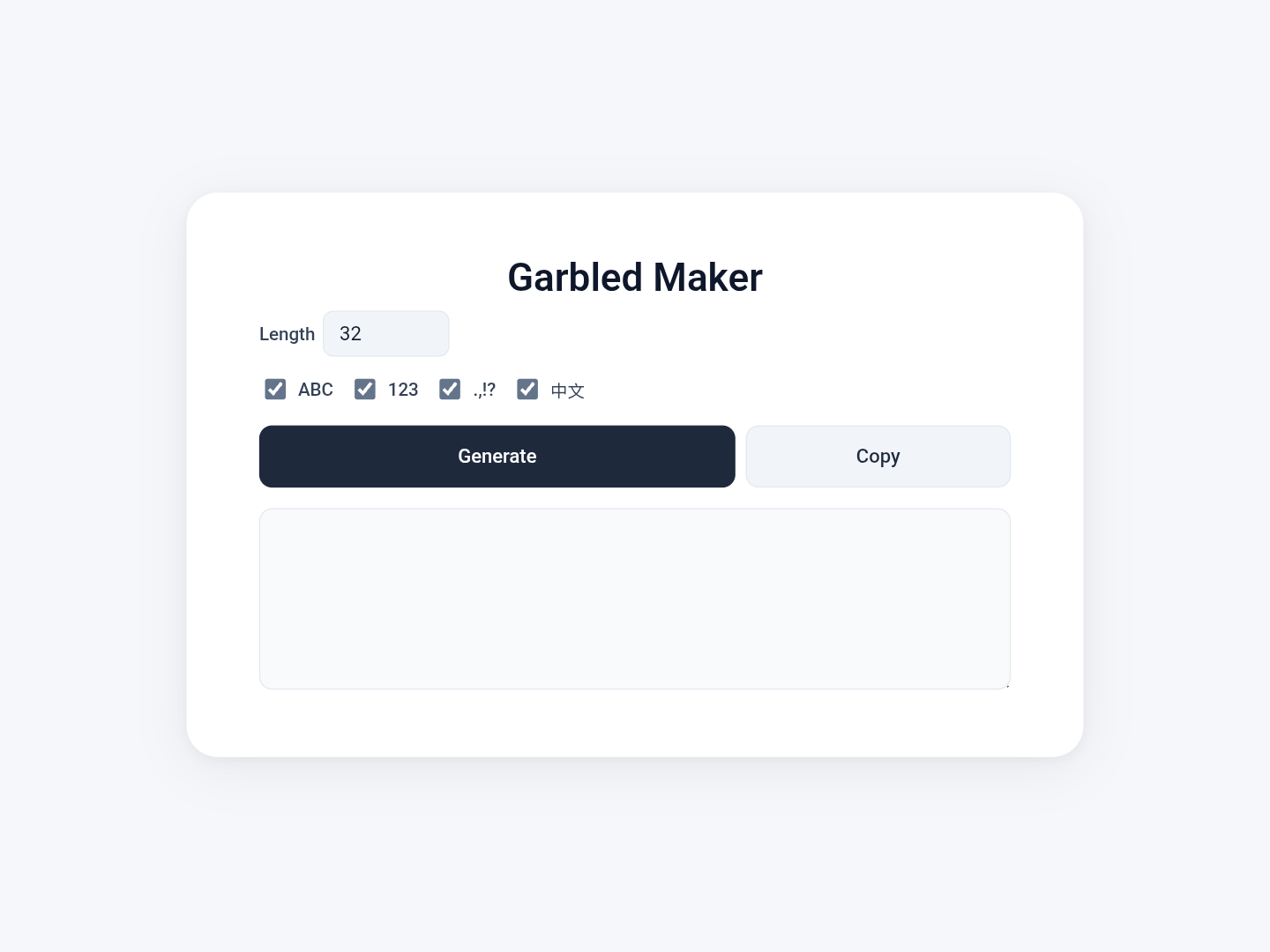 Garbled Maker